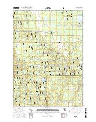 Axin Michigan Current topographic map, 1:24000 scale, 7.5 X 7.5 Minute, Year 2017