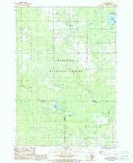 Axin Michigan Historical topographic map, 1:24000 scale, 7.5 X 7.5 Minute, Year 1987