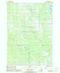 Axin Michigan Historical topographic map, 1:24000 scale, 7.5 X 7.5 Minute, Year 1987