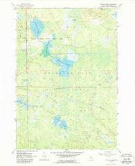 Backus Lake Michigan Historical topographic map, 1:24000 scale, 7.5 X 7.5 Minute, Year 1963