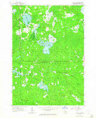 Backus Lake Michigan Historical topographic map, 1:24000 scale, 7.5 X 7.5 Minute, Year 1963