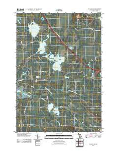 Backus Lake Michigan Historical topographic map, 1:24000 scale, 7.5 X 7.5 Minute, Year 2011