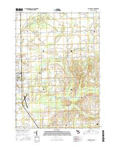 Bad Axe East Michigan Current topographic map, 1:24000 scale, 7.5 X 7.5 Minute, Year 2016