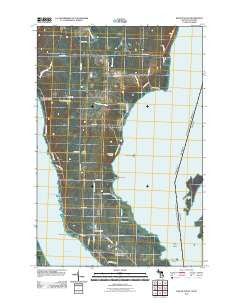Baie de Wasai Michigan Historical topographic map, 1:24000 scale, 7.5 X 7.5 Minute, Year 2011