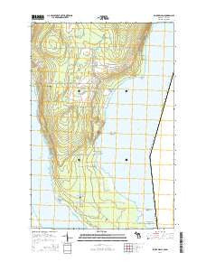 Baie de Wasai Michigan Historical topographic map, 1:24000 scale, 7.5 X 7.5 Minute, Year 2014
