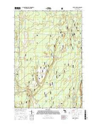 Baker Creek Michigan Current topographic map, 1:24000 scale, 7.5 X 7.5 Minute, Year 2017