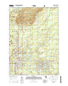 Baldwin Michigan Historical topographic map, 1:24000 scale, 7.5 X 7.5 Minute, Year 2014