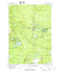 Baldwin Michigan Historical topographic map, 1:62500 scale, 15 X 15 Minute, Year 1959