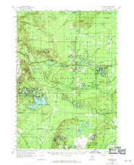 Baldwin Michigan Historical topographic map, 1:62500 scale, 15 X 15 Minute, Year 1959