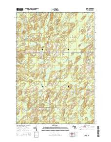 Banat Michigan Historical topographic map, 1:24000 scale, 7.5 X 7.5 Minute, Year 2014