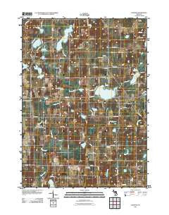 Banfield Michigan Historical topographic map, 1:24000 scale, 7.5 X 7.5 Minute, Year 2011