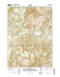 Banfield Michigan Historical topographic map, 1:24000 scale, 7.5 X 7.5 Minute, Year 2014