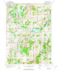 Banfield Michigan Historical topographic map, 1:24000 scale, 7.5 X 7.5 Minute, Year 1961