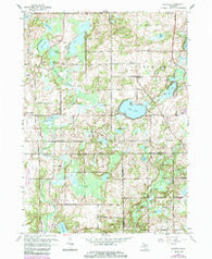 Banfield Michigan Historical topographic map, 1:24000 scale, 7.5 X 7.5 Minute, Year 1961