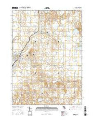 Bangor Michigan Current topographic map, 1:24000 scale, 7.5 X 7.5 Minute, Year 2017