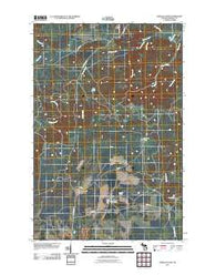 Baraga Plains Michigan Historical topographic map, 1:24000 scale, 7.5 X 7.5 Minute, Year 2011