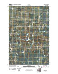 Barbeau Michigan Historical topographic map, 1:24000 scale, 7.5 X 7.5 Minute, Year 2011