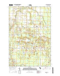 Barbeau Michigan Historical topographic map, 1:24000 scale, 7.5 X 7.5 Minute, Year 2014