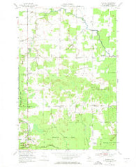Barbeau Michigan Historical topographic map, 1:24000 scale, 7.5 X 7.5 Minute, Year 1951