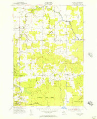 Barbeau Michigan Historical topographic map, 1:24000 scale, 7.5 X 7.5 Minute, Year 1951
