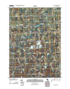 Barnes Lake Michigan Historical topographic map, 1:24000 scale, 7.5 X 7.5 Minute, Year 2011