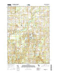 Barnes Lake Michigan Historical topographic map, 1:24000 scale, 7.5 X 7.5 Minute, Year 2014