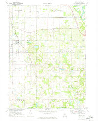 Baroda Michigan Historical topographic map, 1:24000 scale, 7.5 X 7.5 Minute, Year 1970