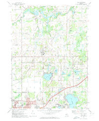 Bath Michigan Historical topographic map, 1:24000 scale, 7.5 X 7.5 Minute, Year 1972