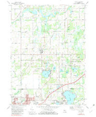 Bath Michigan Historical topographic map, 1:24000 scale, 7.5 X 7.5 Minute, Year 1972