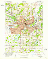 Battle Creek Michigan Historical topographic map, 1:24000 scale, 7.5 X 7.5 Minute, Year 1947