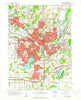 Battle Creek Michigan Historical topographic map, 1:24000 scale, 7.5 X 7.5 Minute, Year 1961