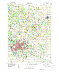 Battle Creek Michigan Historical topographic map, 1:62500 scale, 15 X 15 Minute, Year 1950