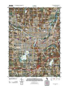 Battle Creek Michigan Historical topographic map, 1:24000 scale, 7.5 X 7.5 Minute, Year 2011