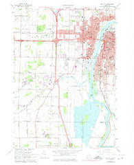 Bay City Michigan Historical topographic map, 1:24000 scale, 7.5 X 7.5 Minute, Year 1967