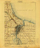 Bay City Michigan Historical topographic map, 1:62500 scale, 15 X 15 Minute, Year 1916