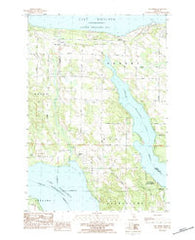 Bay Shore Michigan Historical topographic map, 1:25000 scale, 7.5 X 7.5 Minute, Year 1983