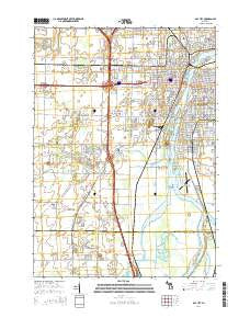 Bay City Michigan Historical topographic map, 1:24000 scale, 7.5 X 7.5 Minute, Year 2014