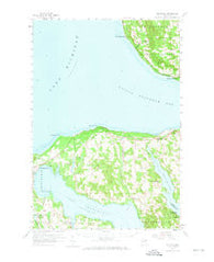 Bayshore Michigan Historical topographic map, 1:62500 scale, 15 X 15 Minute, Year 1958