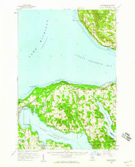 Bayshore Michigan Historical topographic map, 1:62500 scale, 15 X 15 Minute, Year 1958