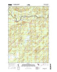 Bear Point Michigan Current topographic map, 1:24000 scale, 7.5 X 7.5 Minute, Year 2016
