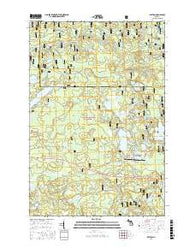 Beaton Michigan Current topographic map, 1:24000 scale, 7.5 X 7.5 Minute, Year 2017
