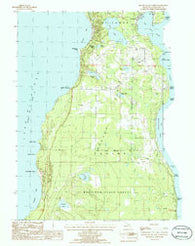 Beaver Island North Michigan Historical topographic map, 1:24000 scale, 7.5 X 7.5 Minute, Year 1986