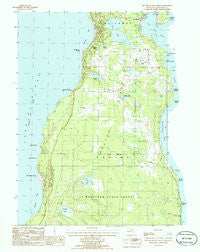 Beaver Island North Michigan Historical topographic map, 1:24000 scale, 7.5 X 7.5 Minute, Year 1986