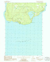 Beaver Island South Michigan Historical topographic map, 1:24000 scale, 7.5 X 7.5 Minute, Year 1986