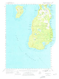 Beaver Island Michigan Historical topographic map, 1:62500 scale, 15 X 15 Minute, Year 1956