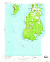 Beaver Island Michigan Historical topographic map, 1:62500 scale, 15 X 15 Minute, Year 1956