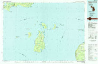 Beaver Island Michigan Historical topographic map, 1:100000 scale, 30 X 60 Minute, Year 1984