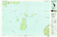 Beaver Island Michigan Historical topographic map, 1:100000 scale, 30 X 60 Minute, Year 1984