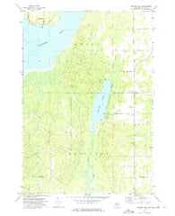 Beaver Lake Michigan Historical topographic map, 1:24000 scale, 7.5 X 7.5 Minute, Year 1972