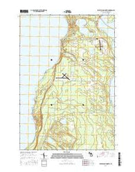 Beaver Island North Michigan Current topographic map, 1:24000 scale, 7.5 X 7.5 Minute, Year 2016